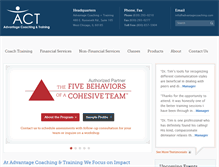 Tablet Screenshot of advantagecoaching.com